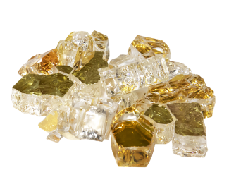 Grand Canyon 1/2-inch Amber Diamond Apollo Reflective Glass | 10 lb Bag