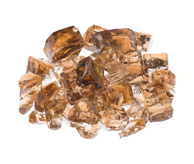 Grand Canyon 1/2-inch Terra Copper Reflective Glass | 10 lb Bag