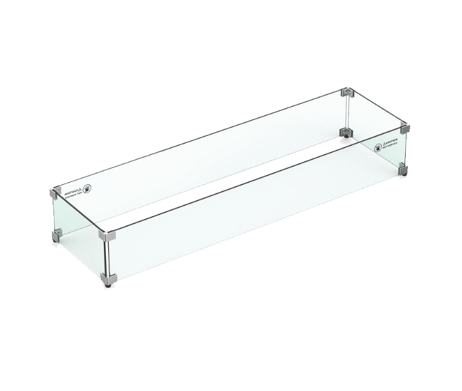 Grand Canyon Rectangular Glass Wind Guard – 48-inch