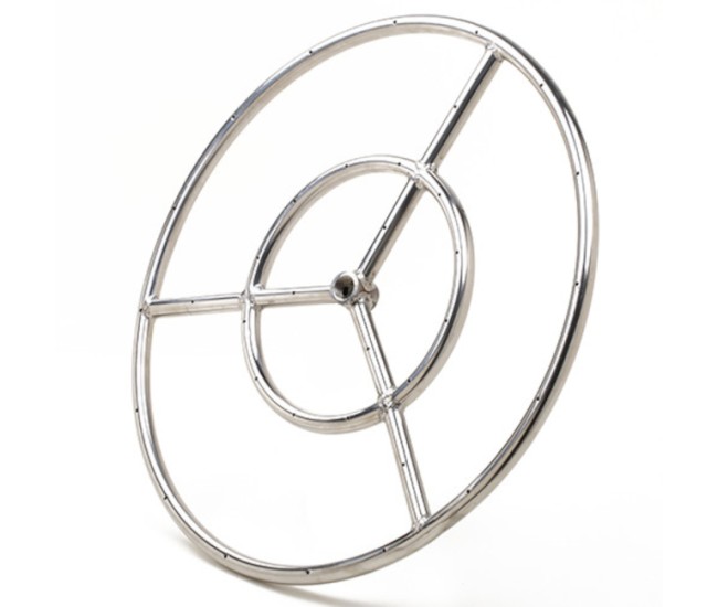 Grand Canyon 3-Spoke Stainless Steel Fire Ring Burner, Propane