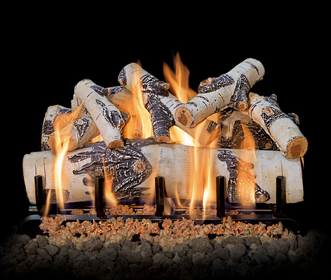Grand Canyon Quaking Aspen See-Thru Outdoor Gas Log Set