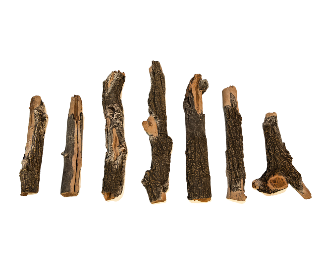 Grand Canyon Arizona Weathered Oak Kiva 7 Piece Gas Log Set