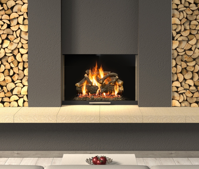 Grand Canyon Arizona Weathered Oak Charred Gas Logs Grand Canyon Arizona Weathered Oak Charred Gas Logs