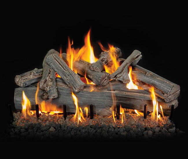 Grand Canyon Western Driftwood Outdoor See-Thru Gas Log Set