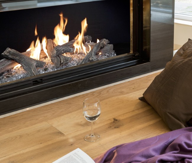 Grand Canyon Western Driftwood Outdoor See-Thru Gas Log Set