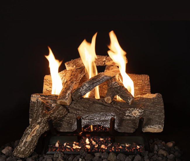 Grand Canyon Weathered Red Oak Ventless Log Set