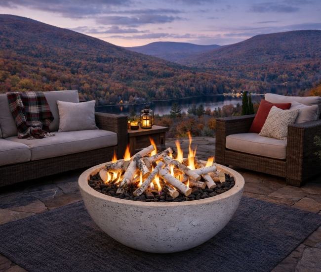 Grand Canyon 48-inch White Fire Bowl