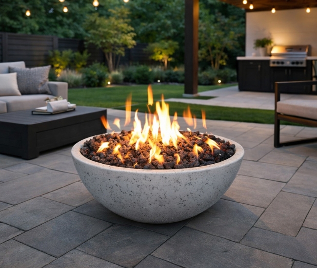 Grand Canyon 48-inch White Fire Bowl