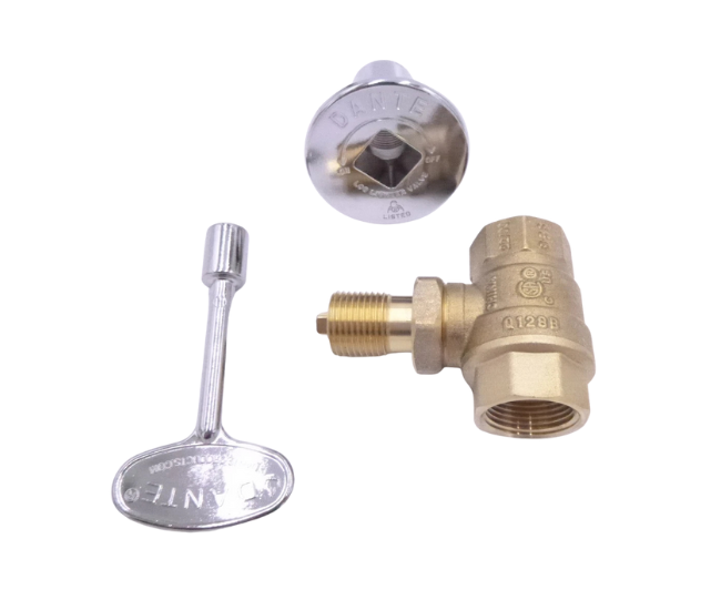 Grand Canyon Straight Ball Valve with 3 Key (CP.BVS.CR.B)